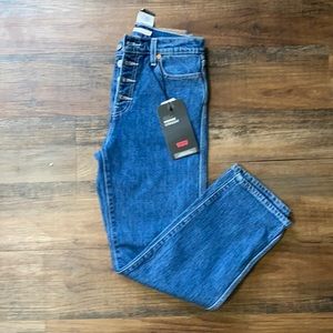 LEVI’S Wedgie High Waist Crop Straight Leg Jean Size 26 NWT